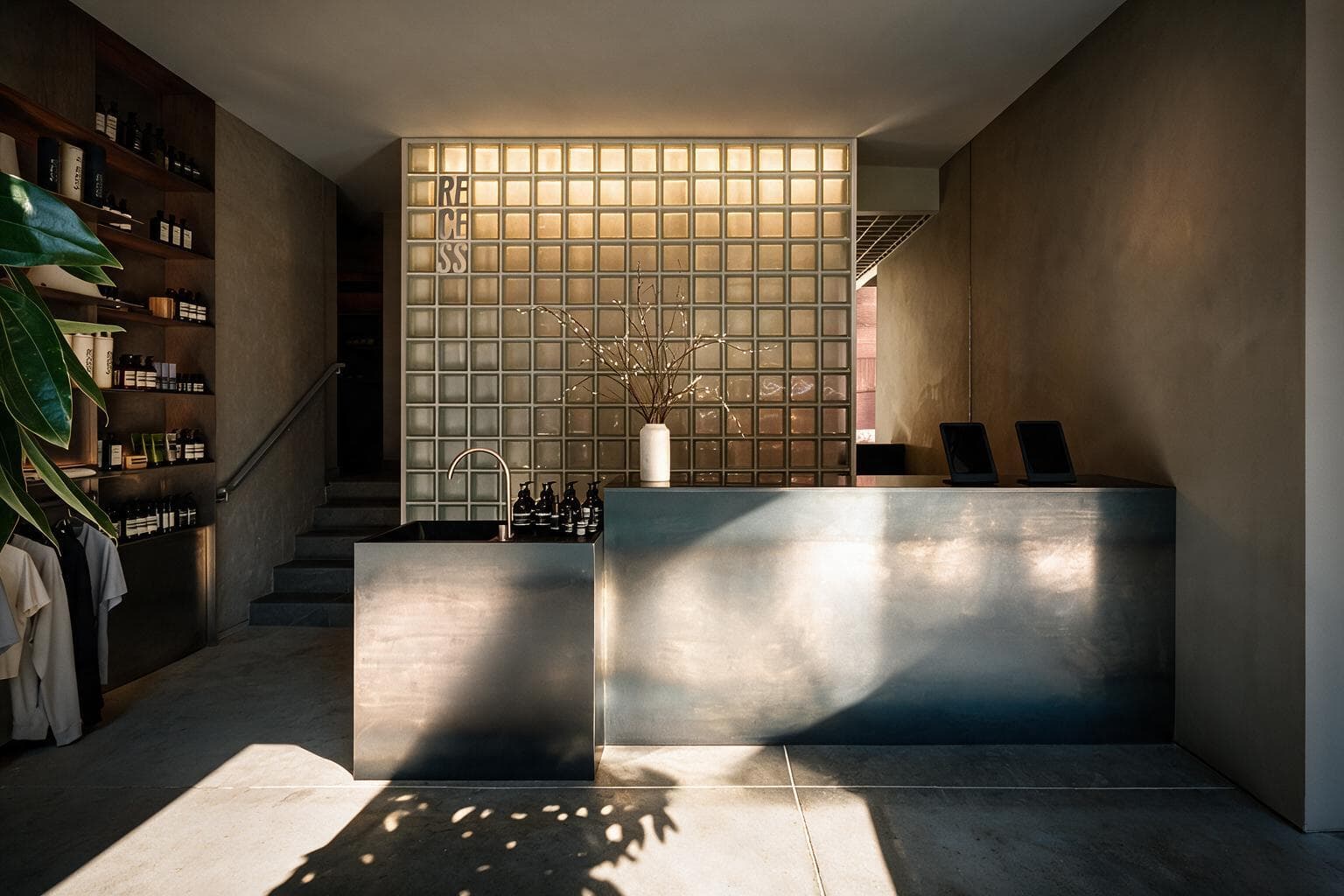 Completed retail spa reception renovation by Ramin Reno in Toronto